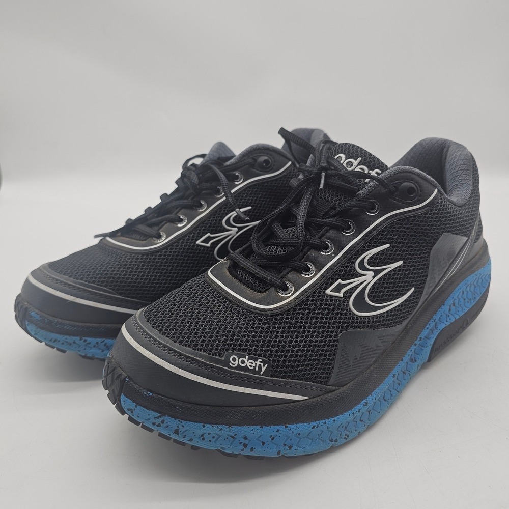 Gravity Defyer Mighty Walk Walking Shoes Sneakers Mens Size 11 Gray Blue
